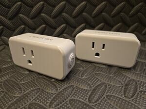 2x OMOTON Smart WiFi Plug Mini Outlet Wireless Remote Control Alexa Google